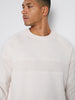 Sinsay Men's Cream Round Neckline Sweatshirt | Sinsay In Lebanon