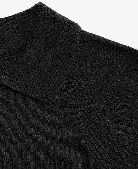 Alfani Men's Black Short Sleeve Textured Merino Polo Sweater T-Shirt | Alfani In Lebanon