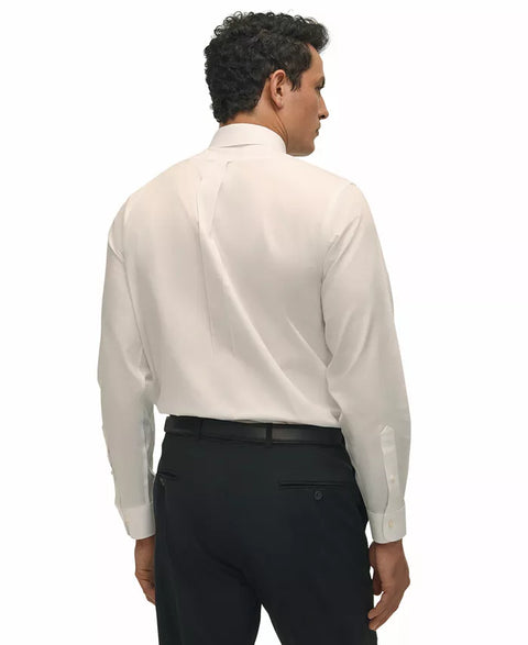 Brooks Brothers Men's White Regular Fit Non-Iron Tab Collar Dress Shirt|Brooks Brothers In Lebanon