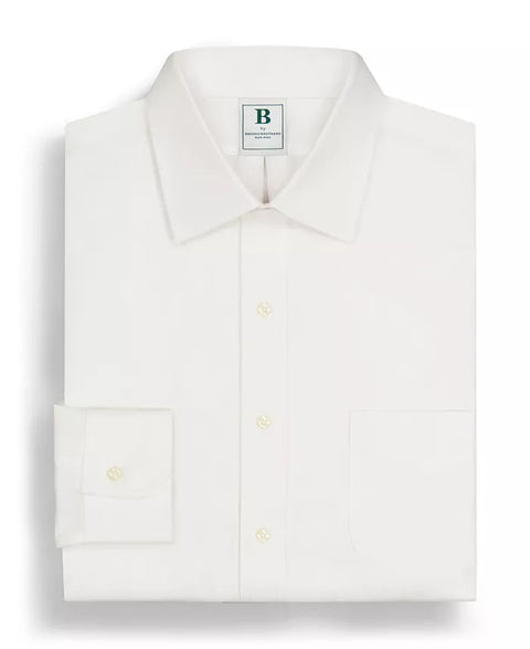 Brooks Brothers Men's White Regular Fit Non-Iron Tab Collar Dress Shirt|Brooks Brothers In Lebanon