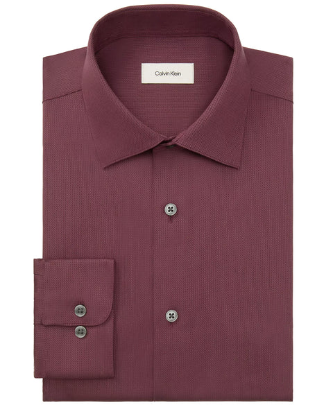 Calvin Klein Men's Plum Steel Plus Regular Fit Dress Shirt | Calvin Klein In Lebanon