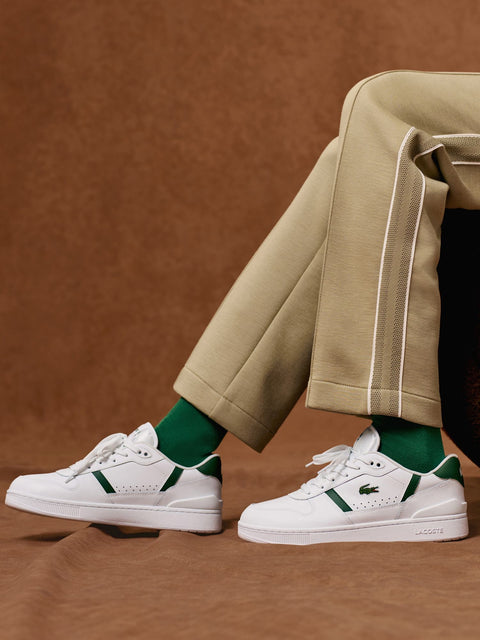 Lacoste Men's White T-Clip Set 224 4 SUJ Sneaker | Lacoste In Lebanon