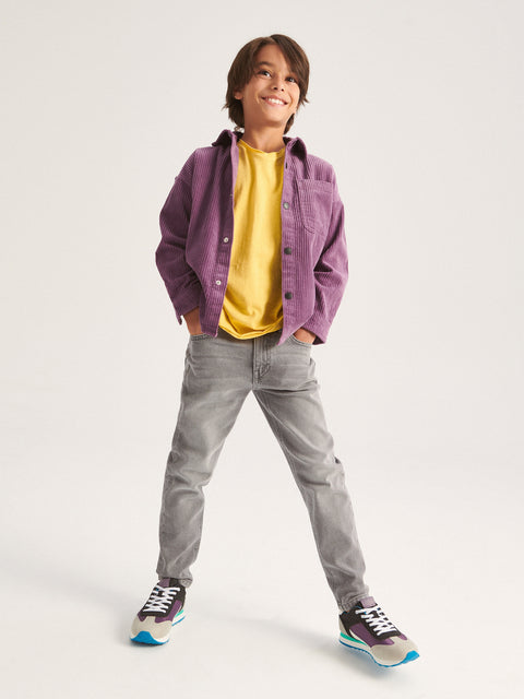 Reserved Boy's Grey Slim Jeans With A Washed Effect | Reserved In Lebanon