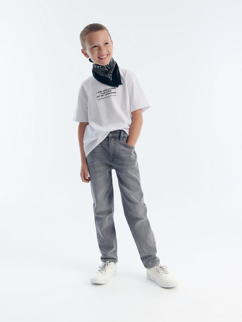 Reserved Boy's Grey Slim Jeans With A Washed Effect | Reserved In Lebanon
