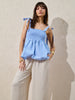 Sinsay Women's Beige Wide Leg Pants With Ties | Sinsay In Lebanon