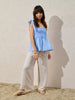 Sinsay Women's Beige Wide Leg Pants With Ties | Sinsay In Lebanon