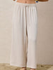 Sinsay Women's Beige Wide Leg Pants With Ties | Sinsay In Lebanon