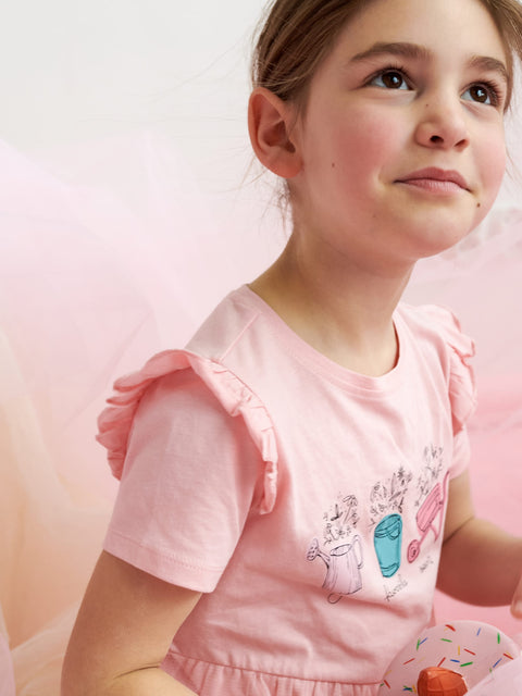 Sinsay Girl's Pastel Pink Tulle Dress | Sinsay In Lebanon