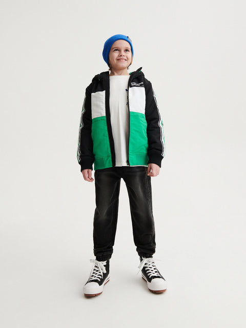 Reserved Boy's Green Insulated Jacket With Hood | Reserved In Lebanon