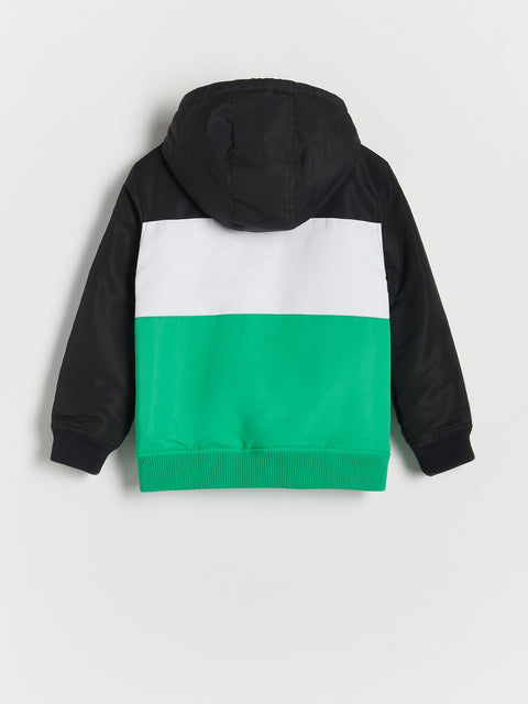 Reserved Boy's Green Insulated Jacket With Hood | Reserved In Lebanon