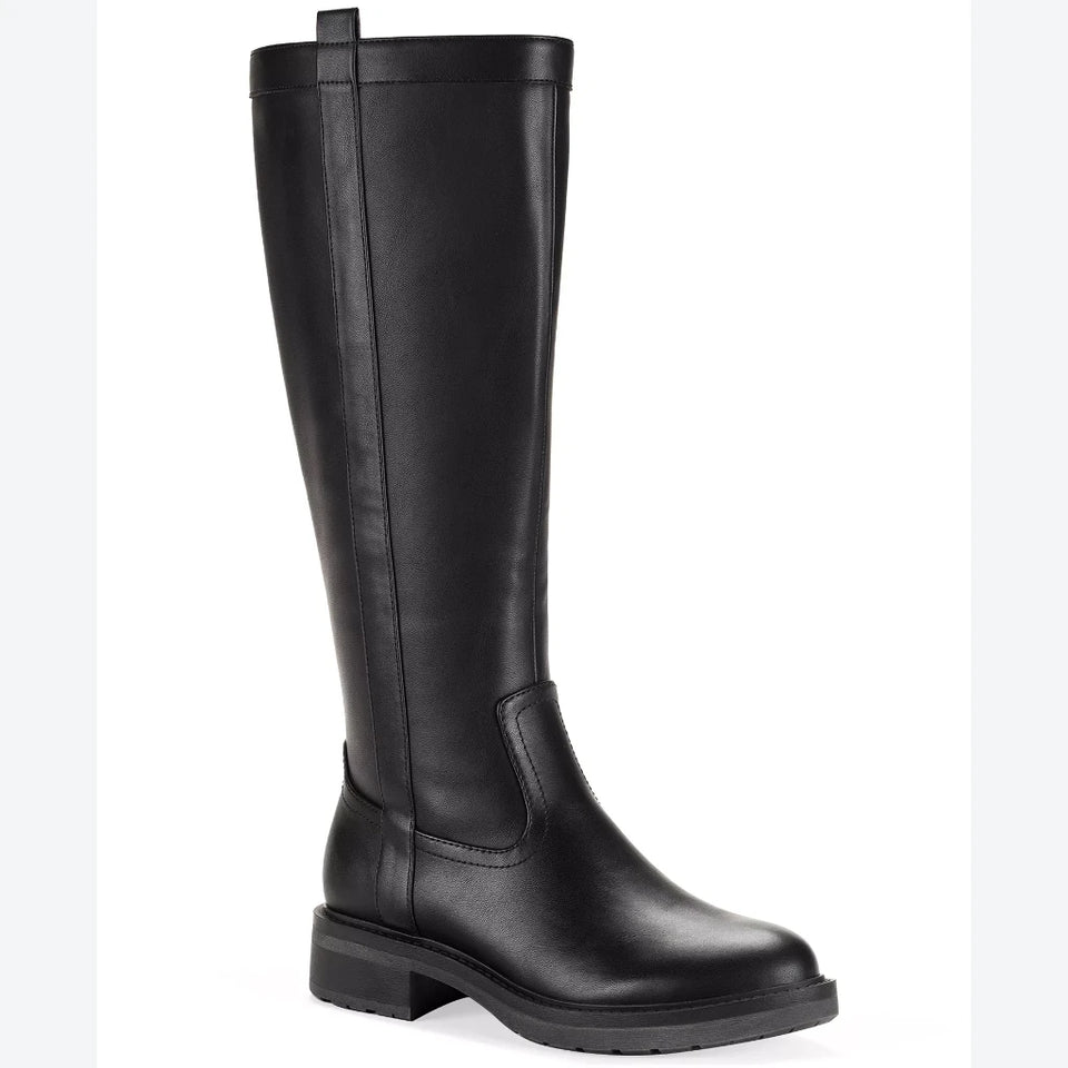 Style & Co Women's Black Terryy Round Toe Tall Boots