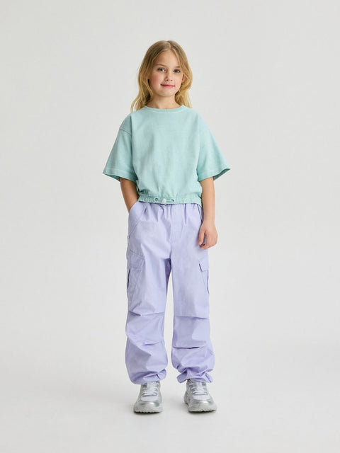 Reserved Girl's Light Lilac Cargo Jogger | Reserved In Lebanon