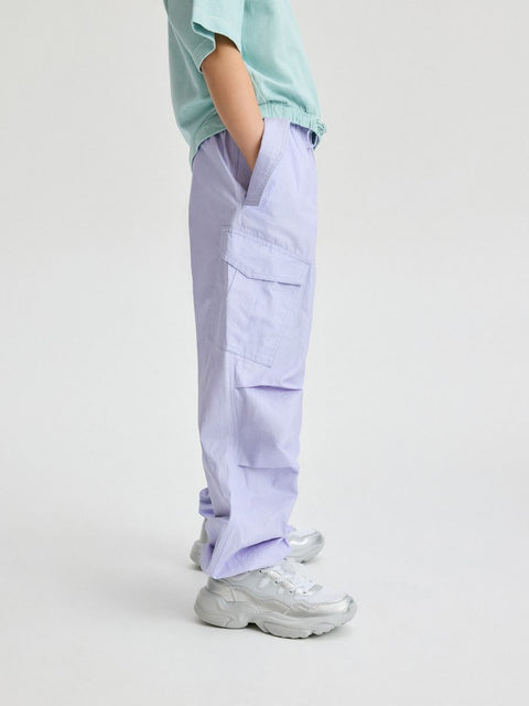 Reserved Girl's Light Lilac Cargo Jogger | Reserved In Lebanon