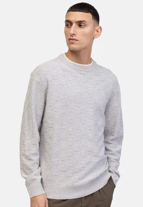 Rebel Refined Men's Light Grey Chase Regular Fit Sweater  | Rebel In Lebanon