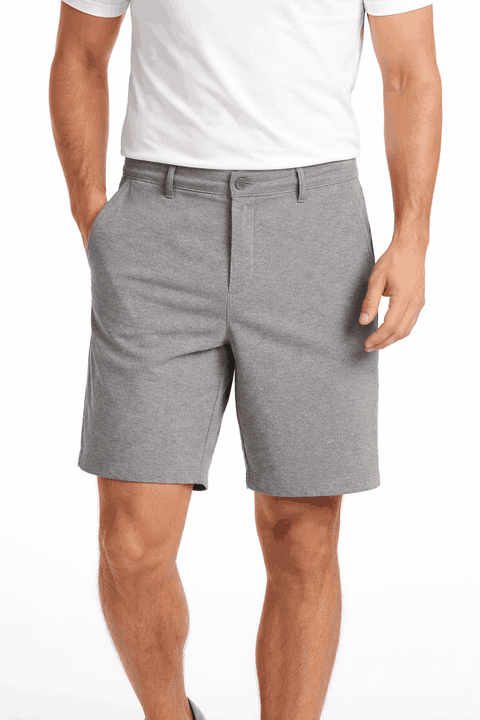 Celio Men's Gray Flat Front Chino Short|Celio In Lebanon