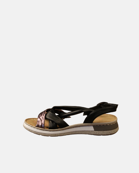 Soft  Women's Black Sandals W0120001303900 SI422 (shr)