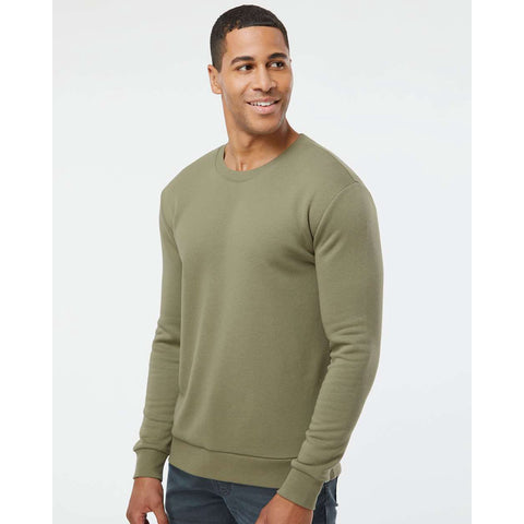 Alternative Men's Khaki Green Round Neck Sweatshirt | Alternative In Lebanon