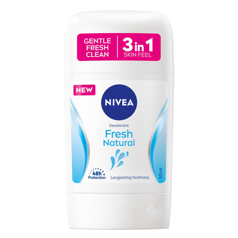 Nivea Fresh Natural 48H 3 In 1 Deodorant Stick 50ml | Nivea In Lebanon