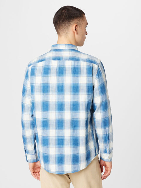 Lee Men's Blue & White Checkered Herr Worker Shirt | Lee In Lebanon