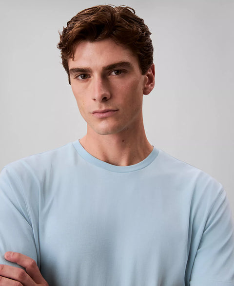 Calvin Klein Men's Cloud Blue  Short-Sleeve Interlock T-Shirt | Calvin Klein in Lebanon