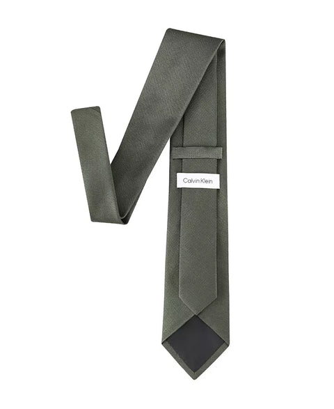 Calvin Klein Men's Olive Green Silky Solid Tie | Calvin Klein In Lebanon
