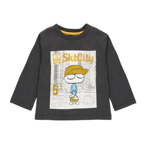 Boboli Baby Boy Grey Blouse | Boboli In Lebanon