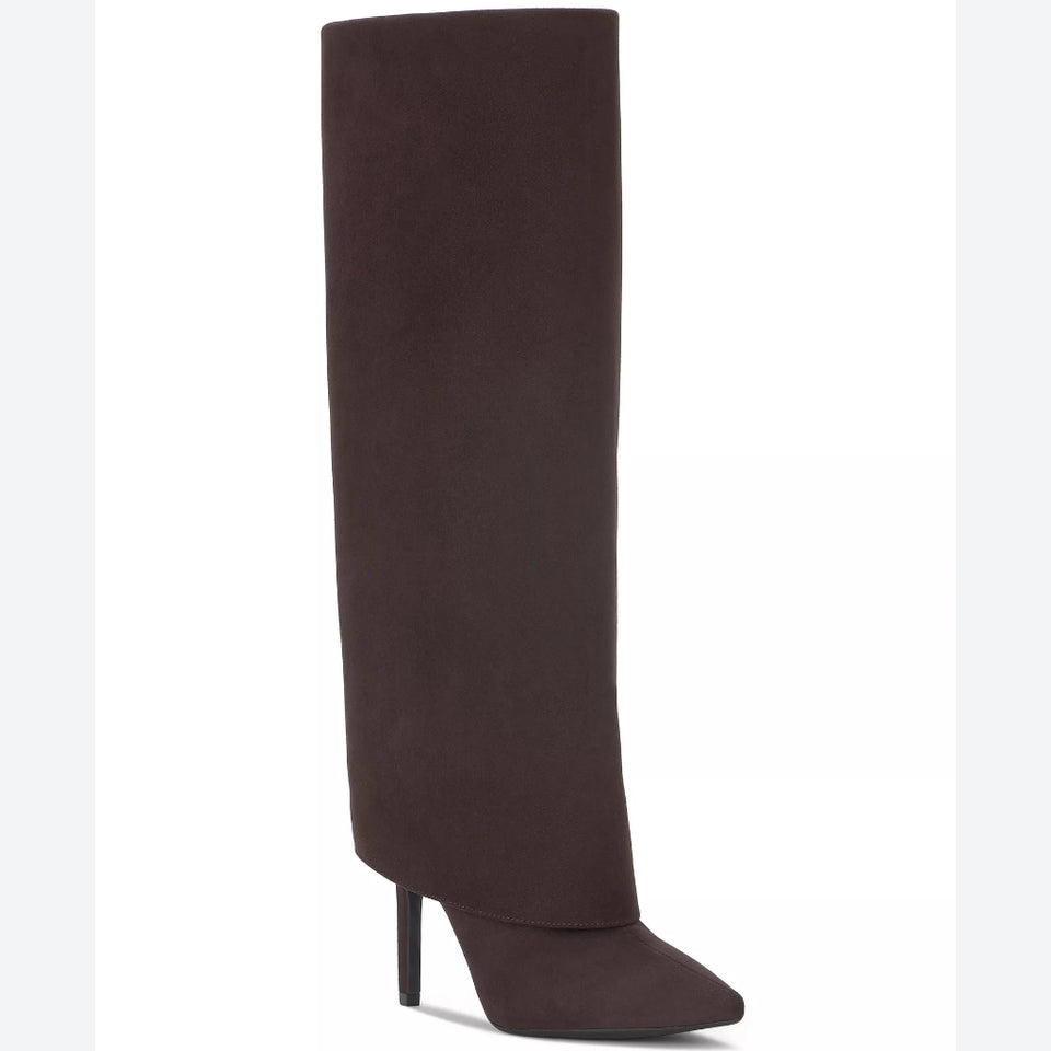 I.N.C. International Concepts Women's Dark Brown Skylar Fold Over Cuffed Boots