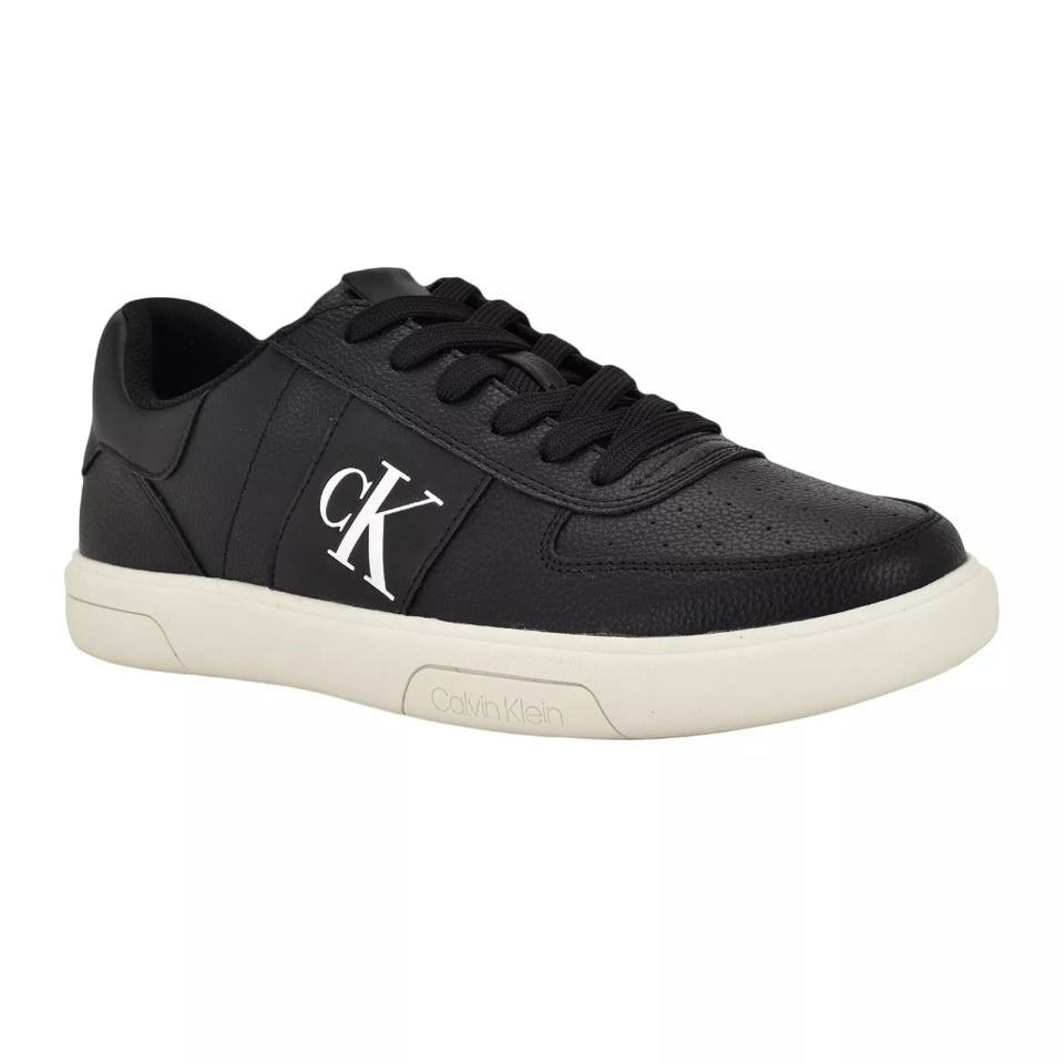 Calvin Klein Men's Black Gliano Round Toe Casual Sneakers