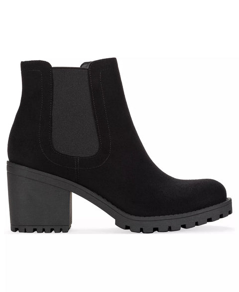 Sun + Stone Women's Black Morghann Lug Sole Boot | Sun + Stone In Lebanon
