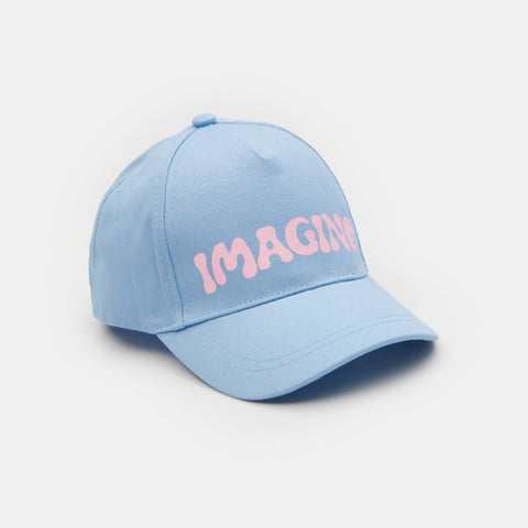 Light blue cap with 'IMAGINE' text on a white background