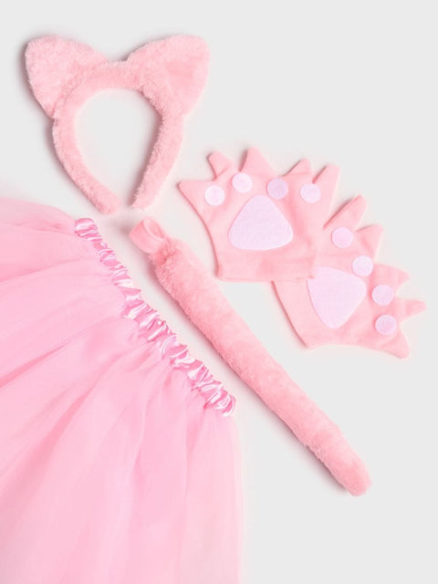 Sinsay Girl's Pink Cat Costume Accessories Set Of 4pcs | Sinsay In Lebanon