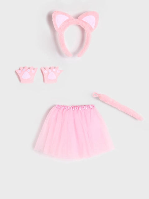 Sinsay Girl's Pink Cat Costume Accessories Set Of 4pcs | Sinsay In Lebanon