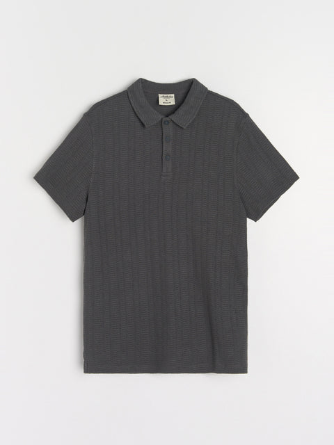 Sinsay Men's Dark Gray Polo Neck T-Shirt|Sinsay In Lebanon