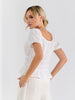 Sinsay Women’s White Textured Smocked Peplum Blouse | Sinsay in Lebanon