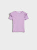 Sinsay Girls’ Lilac Ribbed Ruffle T-Shirt | Sinsay in Lebanon