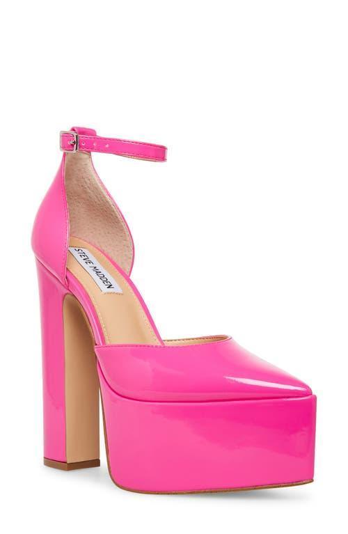 Steve Madden Women's Fuchsia Patent Synthetic Prompt Heel | Steve Madden In Lebanon