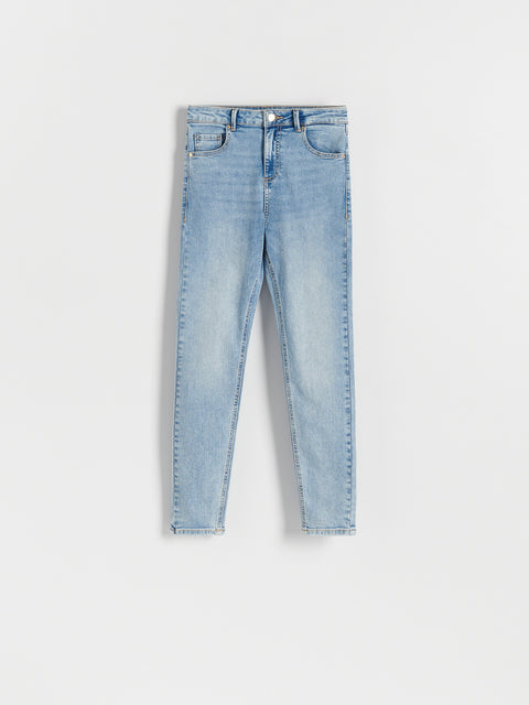 Reserved Women's Light Blue Slim Mid-Rise Jeans | Reserved In Lebanon
