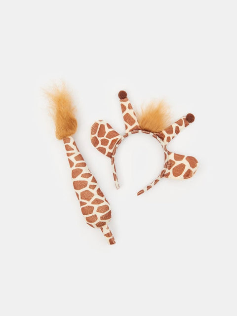 Sinsay Kids Multi-Beige Giraffe Print Costume Accessories Set Of 2pcs | Sinsay In Lebanon