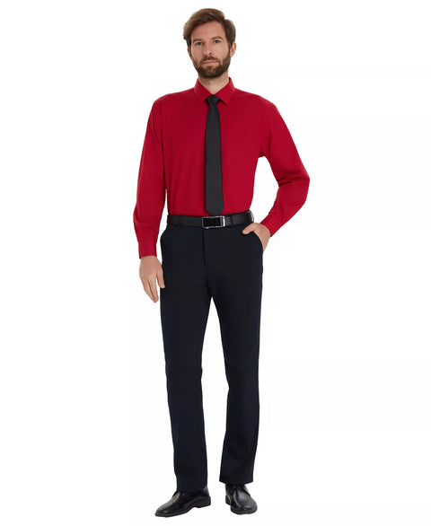 Alfani Men's Red Solid Slim-Fit Dress Shirt | Alfan In Lebanon