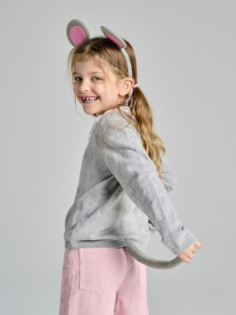 Sinsay Kids Light Grey & Pink Mouse Costume Accessories Set Of 2pcs | Sinsay In Lebanon