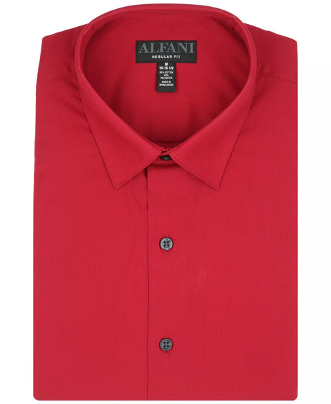 Alfani Men's Red Solid Slim-Fit Dress Shirt | Alfan In Lebanon
