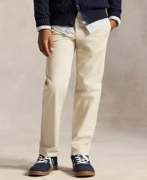 Polo Ralph Lauren Boys' Beige Straight-Fit Stretch Twill Pants | Polo Ralph Lauren In Lebanon