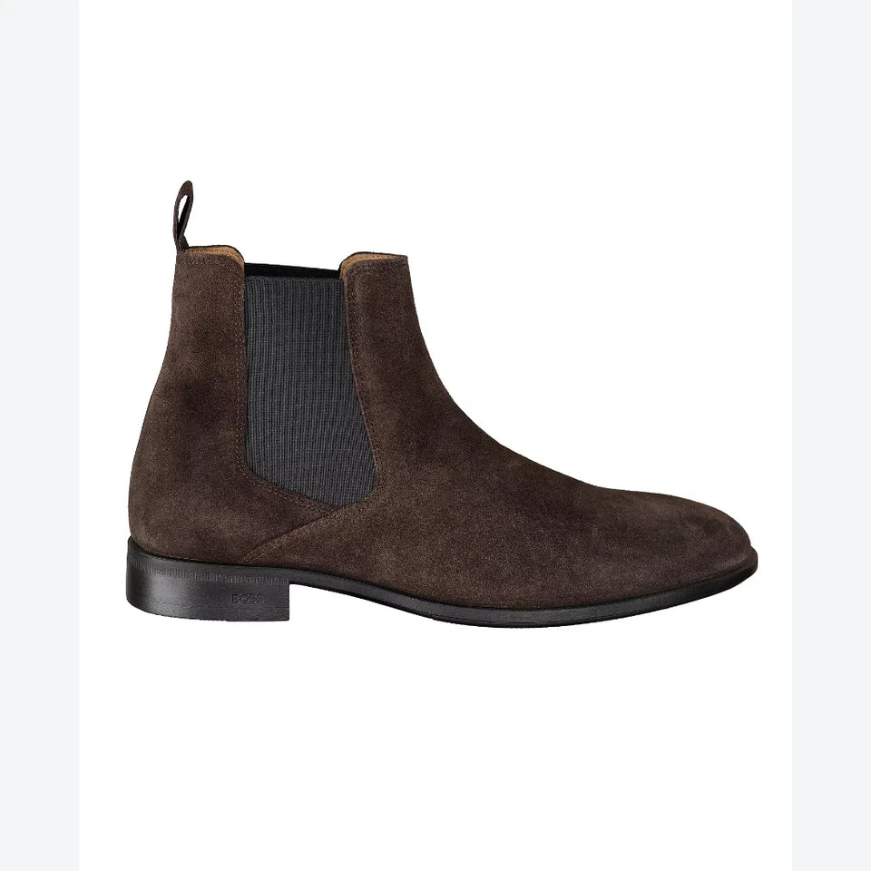 Boss Men's Brown Colby Chelsea Round Toe Boots