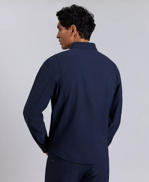 Kennth Cole Men's Navy Flex Water-Resistant Full-Zip Utility Jacket | Kennth Cole In Lebanon