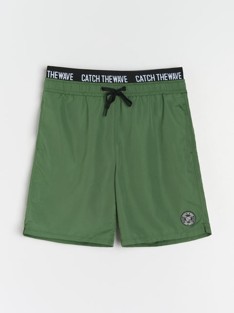 Sinsay Men's Green Swimming Short With Mesh Inside | Sinsay In Lebanon