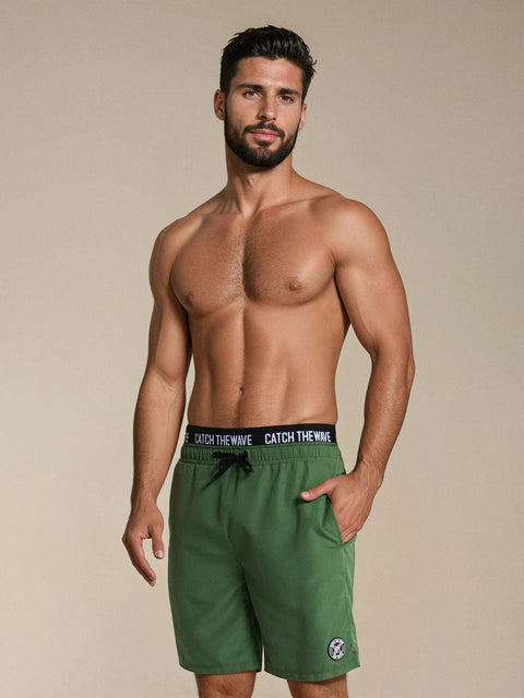 Sinsay Men's Green Swimming Short With Mesh Inside | Sinsay In Lebanon