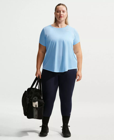 Nike Women's Aqua Plus Size Active Dri-FIT Women's Short-Sleeve Logo T-Shirt | Nike In Lebanon