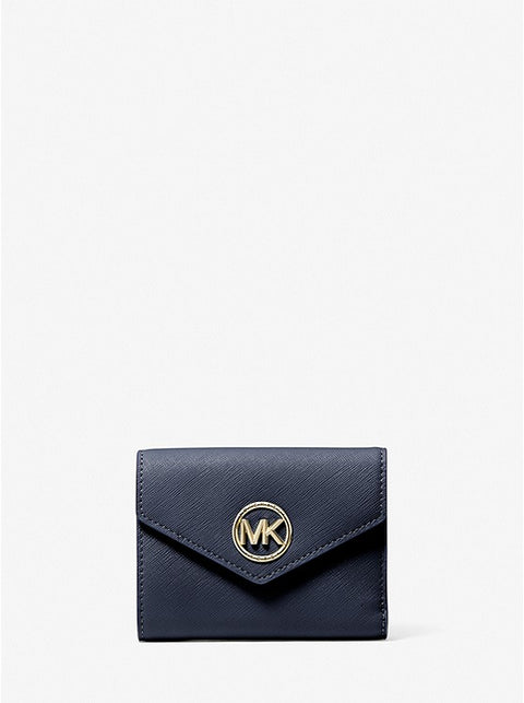 Michael Kors Carmen Medium Leather Envelope Navy ABB32 (shr)