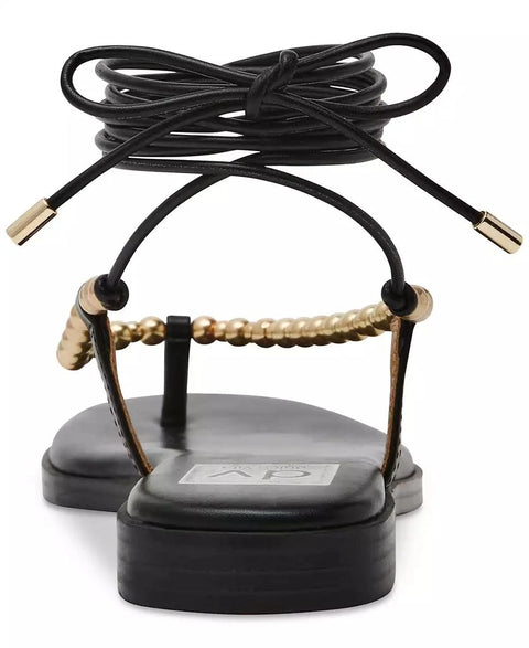 Dolce Vita Women's Black Mirielle Beaded Lace-Up Gladiator Sandal | Dolce Vita In Lebanon