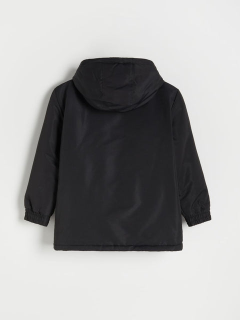 Reserved Boy's Black Quilted Hooded Jacket|Reserved In Lebanon